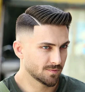 Slicked Back with Hard Part